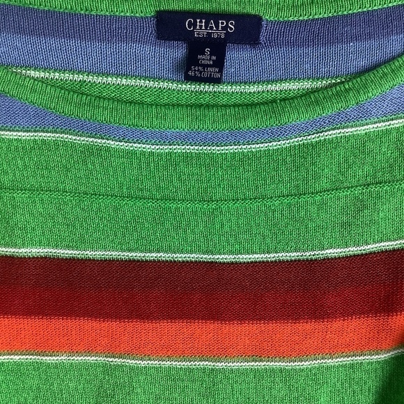 Linen Blend 3/4 Sleeve Blouse Top Sz Small - Picture 6 of 9